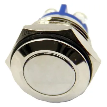 12mm 16mm 19mm, 22mm de Metal Botão de pressão Momentânea 1NO Industrial Carro Interruptor