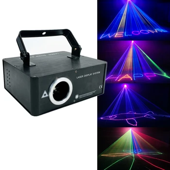 2000mW 3 em 1 rgb de luz laser de 64 mistura de cores da animação da cor Cheia do projetor 2w Estágio 3D a laser de luz dj luzes dmx feixe de luz