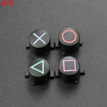 JCD 1Set botão de Plástico Para PS4 Botões ABXY Círculo Quadrado Triângulo ABXY Botão Reparar Parte Para PS4 Slim Pro Controller