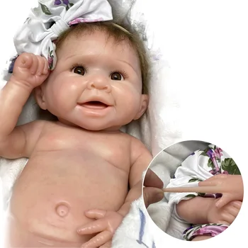 Artista reborn Realistas de Silicone Bonecas Bebe Reborn Corpo da Menina do Bebê Realista Recém-nascido Brinquedo de Boneca. Renascida Brinquedo Para Crianças