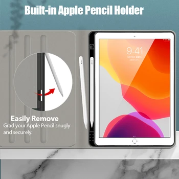 Touchpad Caso do Teclado para iPad 10.2 2019 2020 para o iPad da Apple, de 7 de 8ª Geração sem Fio Bluetooth Teclado com porta-Lápis