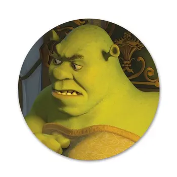 Nova Chegada de desenhos animados Moive Shrek Coon Insígnia Broche Acessórios Para Roupas Mochila Decoração presente