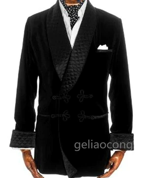 Veludo Homens Blazer Novo 2021 Marca de Vestido de Negócio Fase Blazer Casamento Formal Blazer Casual Slim Fit paletó Jaqueta XS-6XL