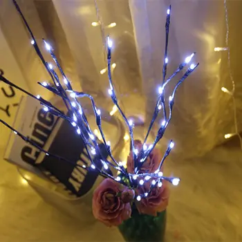 Salgueiro Ramo da Lâmpada Floral Luzes 20 Lâmpadas Casa de casamento Festa de Natal do Jardim de Decoração de Natal, Presente de Aniversário presentes de ano Novo LED
