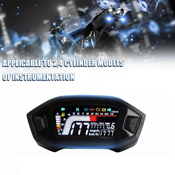 Universal Motocicleta LCD com Velocímetro Digital 13000RPM luz de fundo Digital Odemeter Tacômetro Para 1,2,4 Cilindro