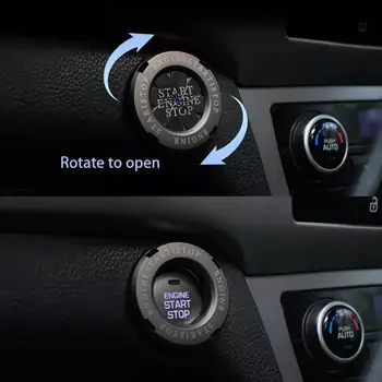 Carro Moto Engine Start Stop Botão Tampa do Interruptor de Ignição lâmina do tipo Rotativo de Proteção de Decoração de Interiores Decoração Adesivo