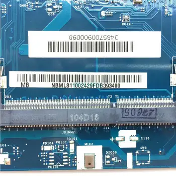 Superiores do Portátil da Qualidade de Rodapé para Acer Aspire E5-531 E5-571 placa-Mãe i3-4010U Z5WAH LA-B161P NBML811002 DDR3