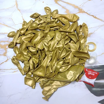 Metal cromado Ouro Balão de Látex Arch Kit de Casamento, chá de Bebê de Aniversário, de Formatura, de Aniversário de 30 anos Decoração Festa Bachlorette