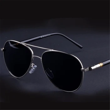 ASOUZnew polarizada dos homens óculos de sol UV400 oval, armação de metal senhoras moda óculos clássico design da marca esportes de condução óculos de sol