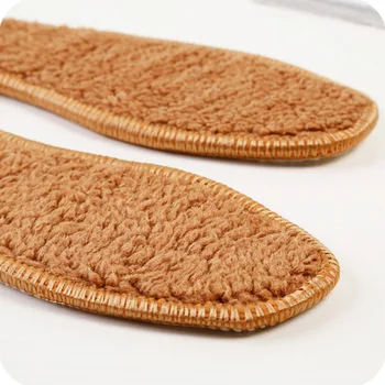 Inverno Palmilhas de lã de cabra Térmica Palmilhas Engrossar Suave Respirável Sapatos de Desporto Almofadas para Botas de Neve Pad Sapatos de Sola Alta Qualidade Quente