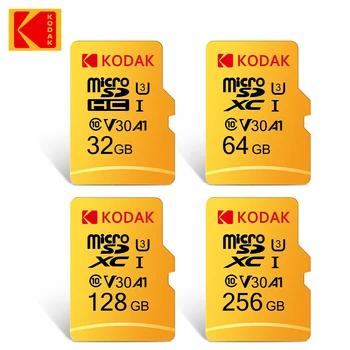 5pcs Kodak Cartão de Memória de Alta Velocidade de 100 mb/s para Cartão MicroSD de 32GB e 128GB 64GB Ultra TF Class10 V30 U3 Adaptador para Telefone celular com Câmera Macbook