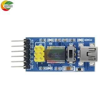 1pc Básico Placa da Fuga para o Arduino FTDI FT232RL USB Para Serial TTL IC Conversor Adaptador de Módulo para o Arduino 3,3 V 5V FT232 Mudar