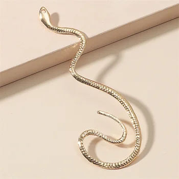 Não orifício de Ouvido, Clip Vintage Zircão Cobra em forma de Brincos para Mulheres Exagerada Falso Cartilagem Ear Cuff de Moda Jewerly Presentes