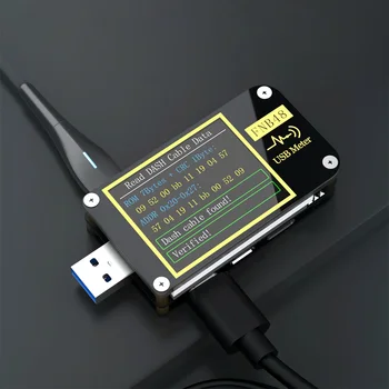 FNB48 USB Tensão de Corrente do Testador Analisador de Carregamento Rápido Poder de Detecção do Monitor Voltímetro Amperímetro Ferramentas de Teste