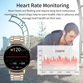 LIGE a Temperatura do Corpo Smart Watch Homens Assistente de Voz de Fitness Tracker Esportes Relógios de Chamada Bluetooth Smart Relógio Smartwatch Homens