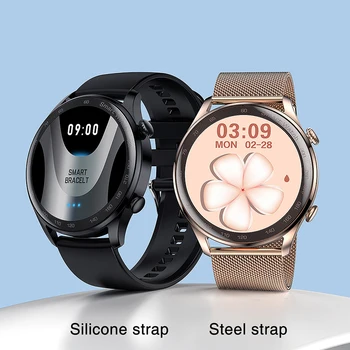 2022 Novas Mulheres Inteligentes Homens do Relógio Bluetooth Chamada de Marcação Personalizado Waterproof Sport Fitness Tracker Senhoras Smartwatch Para Android, iPhone