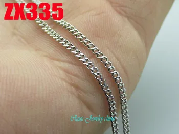 Pequeno colar de aço inoxidável da corrente fina de 1,5 mm, NK colar fino senhora, moda Jóias 10pcs-200pcs ZX335
