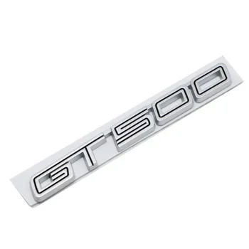 Carro 3D Metal GT500 Letra de Adesivos e Decalques Para Ford Mustang GT 500 Traseira do Carro do Tronco do Corpo Emblema Emblema Adesivos Acessórios