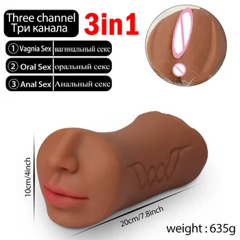 Oral Masturbador Masculino Brinquedos Sexuais Real Vagina Buceta Artificial De Silicone Bolso Pusssy Boca Adultos Bens Para Os Homens A Masturbação Ferramenta