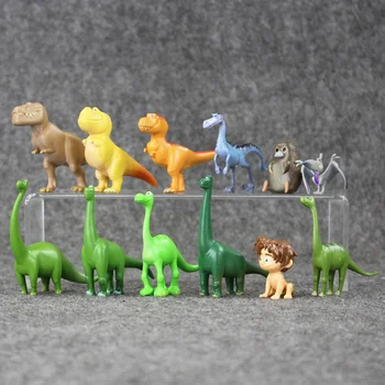 12pcs/muito Bom Dinossauro PVC Figuras Arlo Lugar Henry Butch Mini Modelo de Brinquedo Brinquedos para Crianças