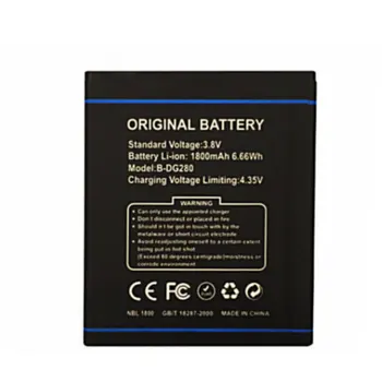 Alta qualidade Substituição da Bateria Autêntica profissão de B-DG280 DG280 DG 280 1800mAh para DOOGEE LEO DG280 telefone móvel