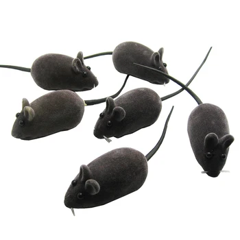 2-10Pcs Falso Rato de Brinquedo Colorido Brinquedos do animal de Estimação do Mouse Gato Cão Com Som de Jogar Brinquedos Reunindo Simulação Squeak Som de Ratos