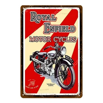 20*30 cm Vintage Retro Motocicletas Metal Sinais de motocicletas Moto Placa de Parede do Poster de Barra do Clube Pub Garagem de Casa Decoração YI-184