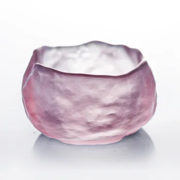 Sete-de-rosa copos feitos à mão de vidro de estilo Japonês primeira neve master cup cor-de-rosa copos de chá de Kung Fu copos