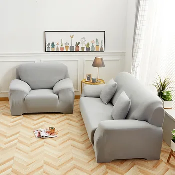 2022 moda casual cor sólida quatro estações universal elástico sofá cobrir tudo incluído, tecido antiderrapante combinação de sofá tampa