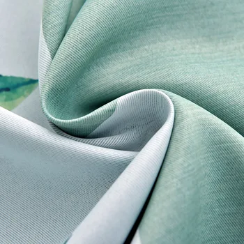 A Moda Moderna Curto Cortinas Para Sala De Estar, Quartos De Alta Qualidade, Azul, Verde Folha Cortinas