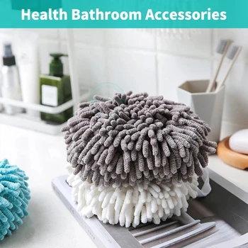 Chenille toalha de mão bola toque macio, de secagem rápida e super-absorvente, de secagem rápida toalha do microfiber de parede de pano toalha de Mão