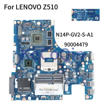 Para LENOVO Z510 GT740M 2G de 15 Polegadas' Notebook placa-mãe AILZA NM-A181 90004479 SR17E N14P-GV2-S-A1 Laptop placa-Mãe