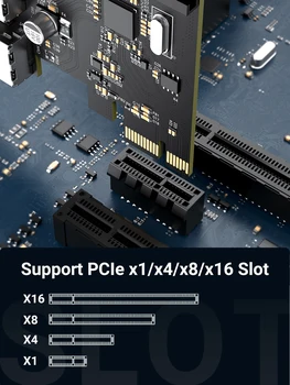 MPEG USB 3.0, PCIe Cartão de 5 gbps com USB 3.0 de Expansão PCIe Card 4 Portas PCIe USB Adaptador com 15-pin Conector de Alimentação SATA