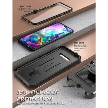 SUPCASE Para LG G8X thinQ Caso (2019 Lançamento) UB Pro Completo-Corpo Robusto Holster Clip caixa de Proteção com Protetor Incorporado da Tela