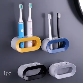 A Escova de dentes elétrica Titular Dobro da Parede do Furo Escova de dentes Organizador de Suporte de Escova de dentes Escova de Titular de Banho Acessórios de Alta qualidade