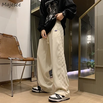 Calças de Homens Design Fino e Respirável de Alta Rua Hip Hop Elegante Harajuku Verão Folgado Aconchegante de Todos-jogo Штаны Calças Bonito Casual
