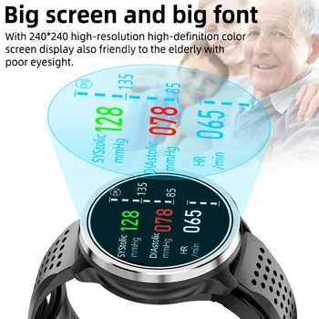2022 Smart Watch Temperatura do Corpo Pulseira Verdadeira Bomba de Ar Para Tipo de Pressão Arterial Real SPO2 frequência Cardíaca Esporte de Saúde do Smartwatch