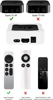 Caixa protetora Para Apple TV 4K 2021 6 Gen Anti-Derrapante à Prova de Choque Luva de Silicone Set-top Box de TV Caixa de Capa Impermeável