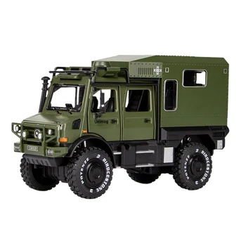 1:28 Unimog U5000 RV ORV Veículo Off-Road Motorhom Liga de Modelo de Carro Diecasts & Veículos de Brinquedo Carros de Brinquedo de Criança Brinquedos Para as Crianças Presentes