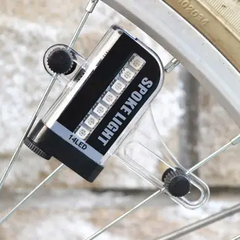 LED Rim Luzes de Bicicleta de Ciclismo Impermeável Falou Sinal Colorido