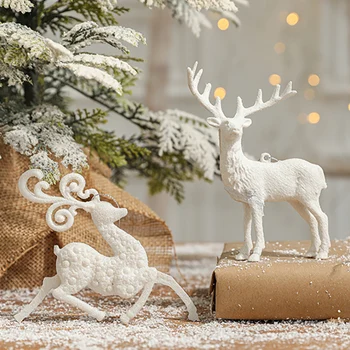 Desconto Plástico Branco Floco De Neve Da Asa Do Anjo Renas Árvore De Natal  Pingentes Novo Ano De 2023 Decorações De Natal Férias Presentes De Natal |  Loja < 
