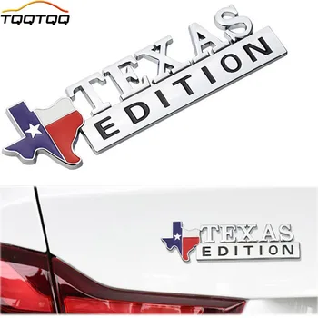 Texas Edição Estrelas Sate Bandeira Emblema Fender Liga De Cromo Do Metal Texas Edição Porta Do Lado Do Emblema Do Decalque De Adesivos