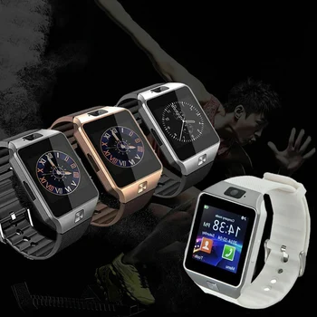 DZ09 Inteligente Relógios de Chamada de Resposta do TF do Apoio SIM Monitor de Sono Smartwatch de Fitness Tracker Remoto, Controle de Câmera Para Android IOS