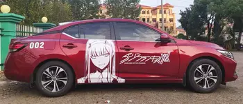 QUERIDO no FRANXX ZERO DOIS Garota Anime Carro Decal Vinil Autocolante caber em qualquer carro