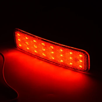 1778457 1778456 2pcs Lente Vermelha do LED Traseiro pára-choques Refletor de Luz de Freio Ajuste para Ford Transit Van Personalizada Tourneo Connect BK21515C0AA