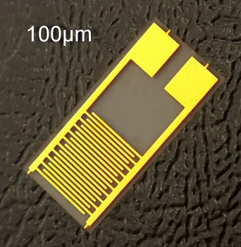 100micron Flexível Interdigital Eletrodos do Capacitor Matriz de Investigação Científica Experimento Inteligente Wearable Chip Sensor de ESTIMAÇÃO