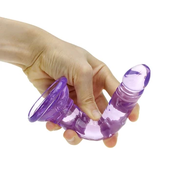Realista Mini Vibrador na Vagina Anal Butt Plug Pênis com ventosa Sem Vibrador Brinquedos Sexuais Para a Mulher Masturbação Adultos Brinquedos 18