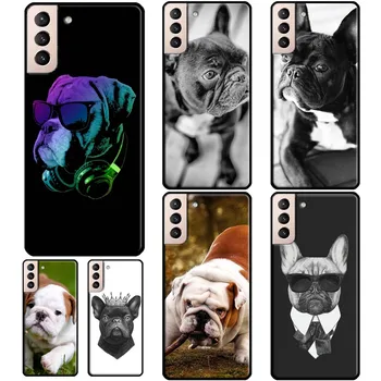 Bulldog francês Telefone Case Para Samsung Galaxy S21 S22 Ultra Nota 20 Nota 10 S8 S9 S10 Plus S20 FE Tampa