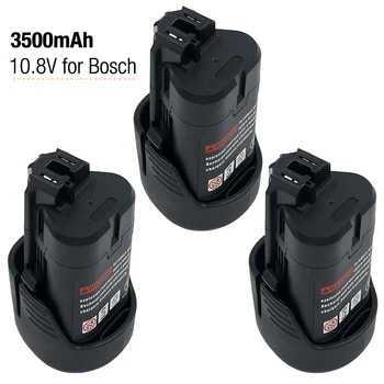 10.8 V 3.5 Ah Substituição da Bateria para Bosch BAT411 GBA12V30 BAT412 BAT413 BAT414 OGE GSR DE 10,8-2-LI 'PS10' -2 PS20-2 Li-Ion