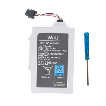 3,7 V Recarregável 3600mAh Bateria de Substituição para Nintend wiiu wi u Gamepad WUP-012 jogo bateria de maior capacidade